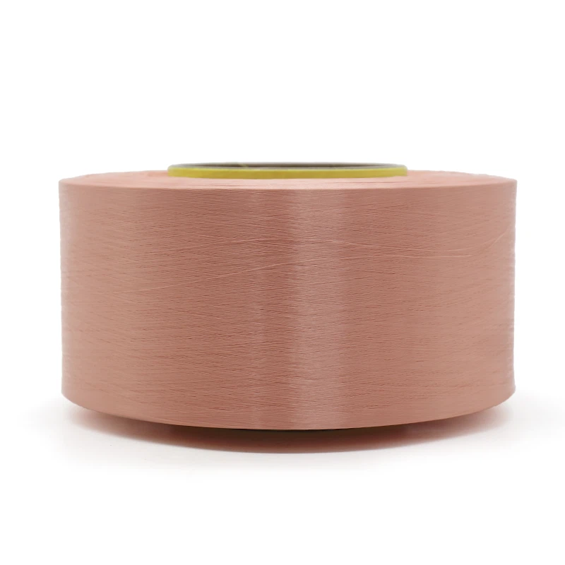 Полиэфирная окрашенная в массе пряжа FDY из переработанного пластика